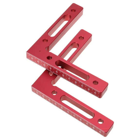 Osdhezcn 90 Degree L Shape Ruler Positioning Squares Aluminum Woodworking Carpenter Tool Corner Clamping Square Clamp