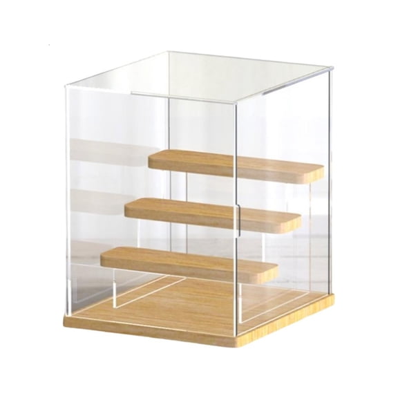 Osdhezcn Acrylic Display Case for Miniature Collectibles and Toy Models Clear Dustproof Showcase Stand Perfume Storage Box