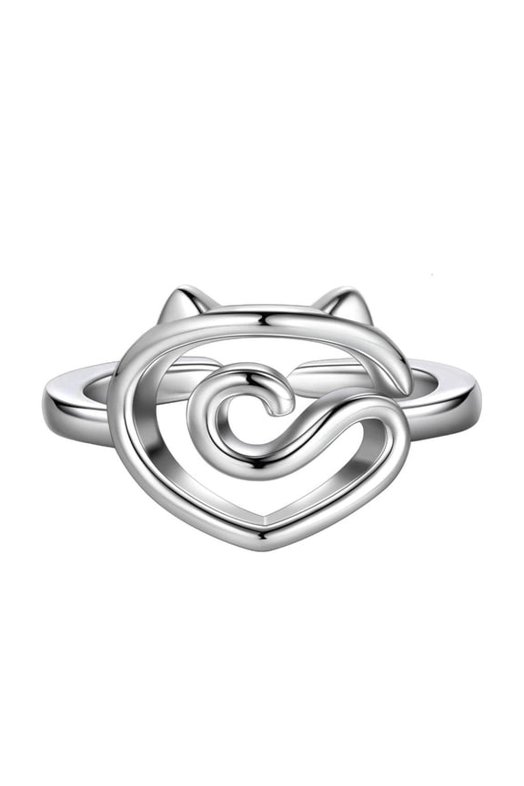 Adjustable Cat Crochet Hook Rings Personalized Rings Jewelry for Craft Lovers