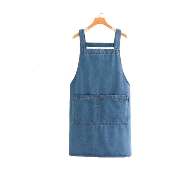 Osdhezcn Adult Apron - Underweight Cotton Apron with Front Pocket, Meet Back Aprons for Women Men, Jean Kitchen Apron