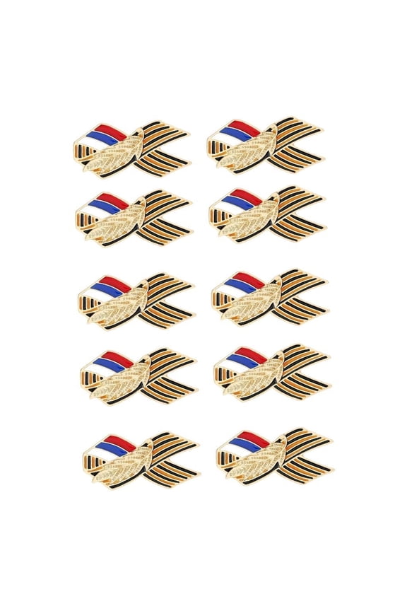 Alloy Russian Victory Day Commemorative Lapel Pin Metal Construction Accessory