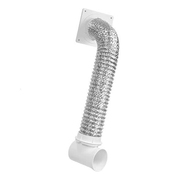 Osdhezcn Aluminum Ducting Heavy Duty Dryer Vent Hose 90 Degree Dryer Vent for Heating Cooling Ventilation and Exhaust Ventilation