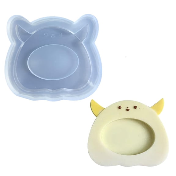 Osdhezcn Animal Shape Photo Frame Mold Epoxy Resin Casting Pendant Mold for DIY Crafts