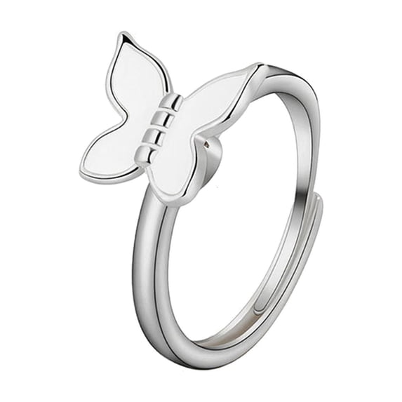 Osdhezcn Anxiety Ring For Women Fidget Ring for Butterfly Anti Stress Spinner Ring For Te