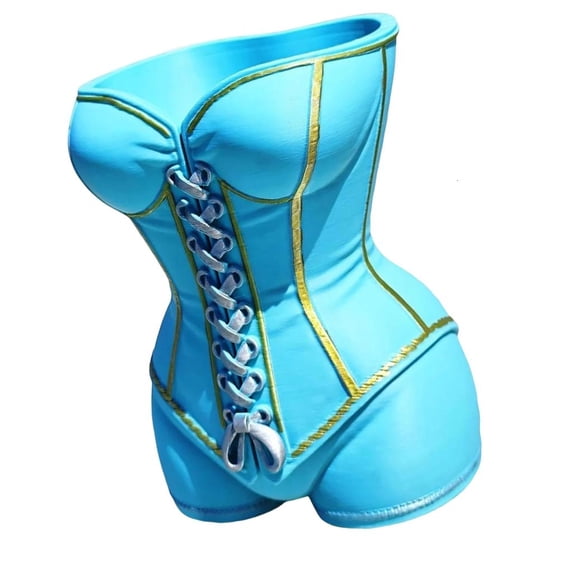 Osdhezcn Artistic 3D Printed Planter Vases Unique Corset Shape Female Body Design Decorative Piece For Modern Interior Styling