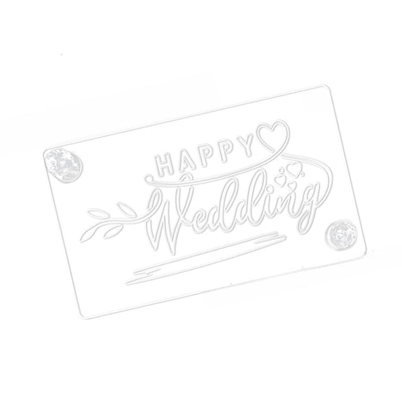 Osdhezcn Birthday Cake Top Stencil Cake Decorating Template for Baking Biscuits Bread