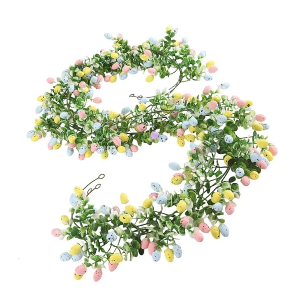 Osdhezcn Bright Artificial Eggs Rattan Easter Ornament for Spring Party Festivities