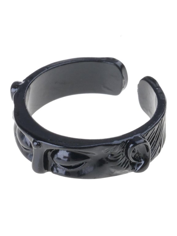 Buddhist Rings Adjustable Open Rings Buddhas Half Face Shaped Rings Accessory
