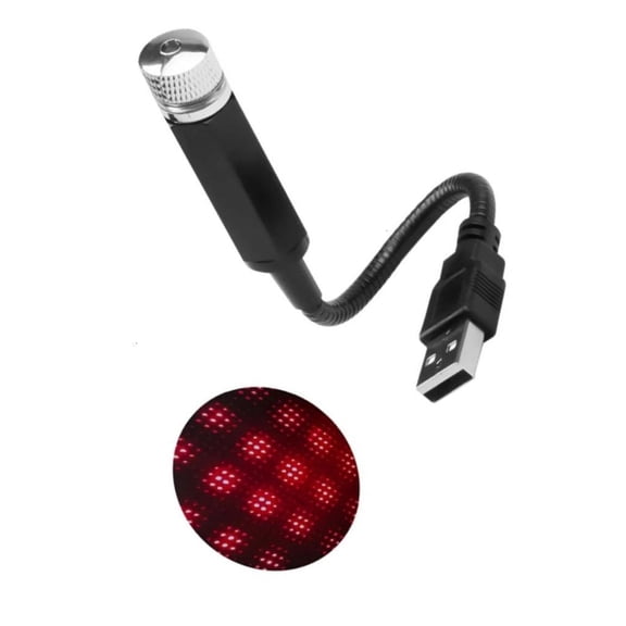 Osdhezcn Car Star Light Car USB Plug Decoration Lamp Auto Roof Star Lights Interior