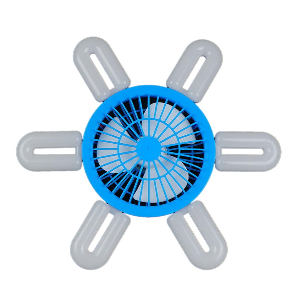 Osdhezcn Ceiling Fan LED Ceiling Garage Light Workshop Lighting Plastic Texture Fan Light