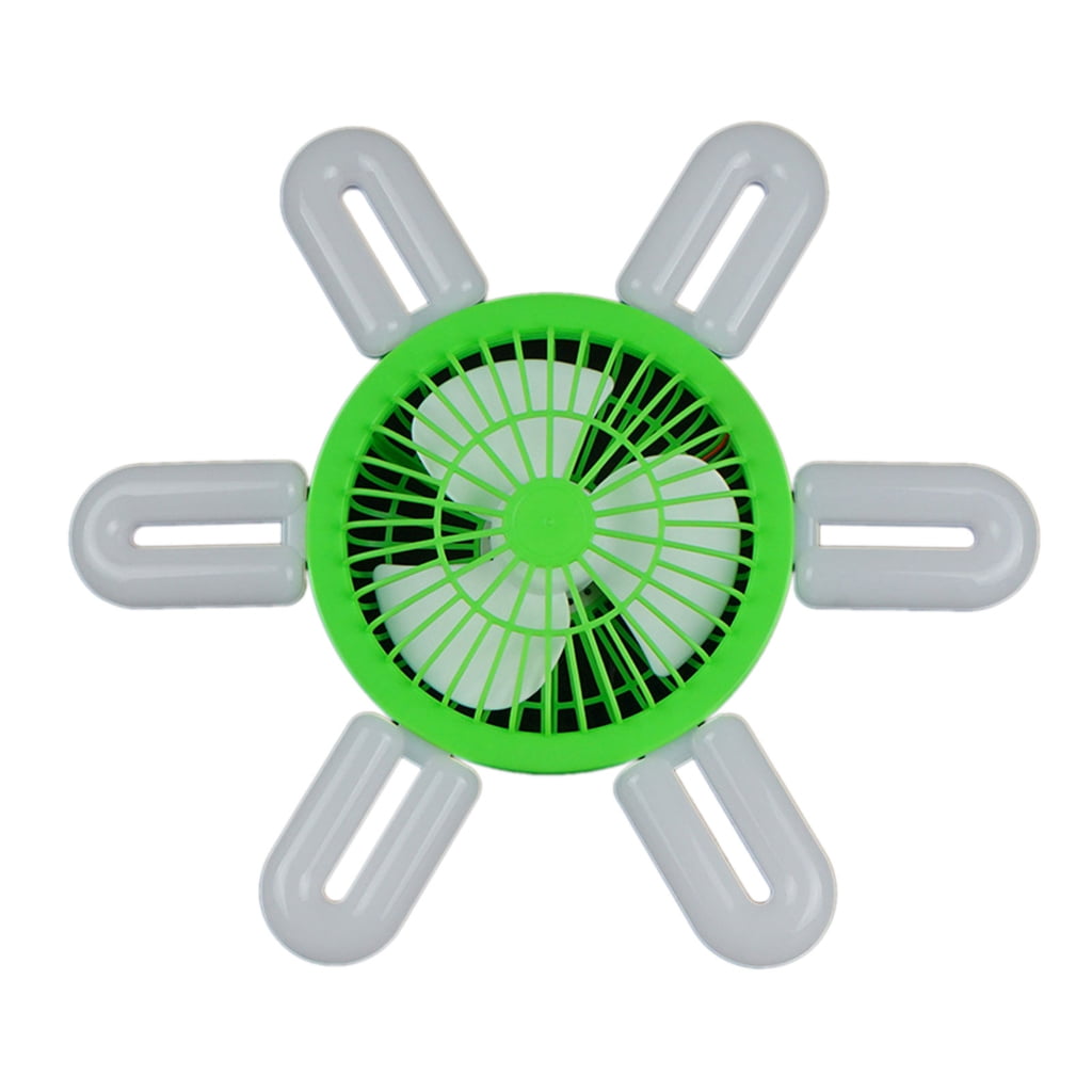 Osdhezcn Ceiling Fan LED Ceiling Garage Light Workshop Lighting Plastic Texture Fan Light