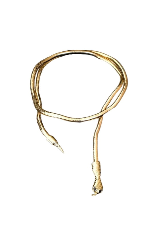 Chic Gold or Silver Snake Necklace Collarbone Chain Designed For Versatility Suitable For Dates And Fashion Shows
