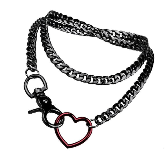 Osdhezcn Chic Multi Layer Cuban Chain Necklace Versatile Y Designs Necklace Multi Layer Cuban Chains for Edgy Streetwear Look