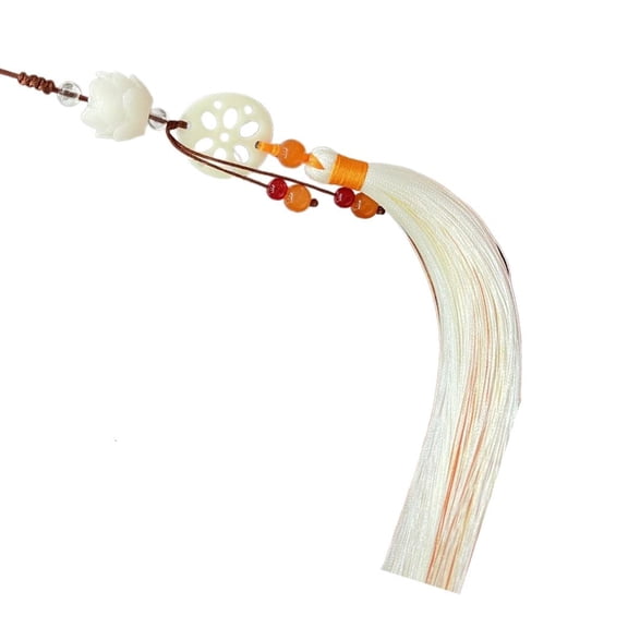 Osdhezcn Chinese Hanfu Charm Retro Waist Pendant Imitation Lotuses Jade Women Accessory