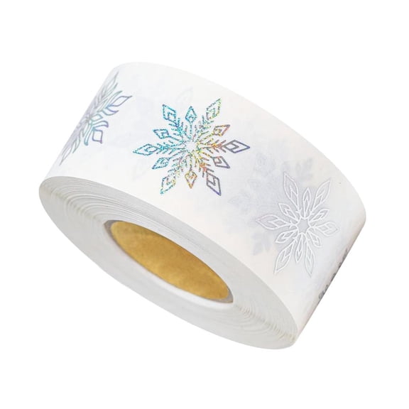 Osdhezcn Christmas Gift Snowflake Sticker Scrapbook Sticker Reward Sticker Decorative Sticker Envelope Seals for Phone Notebook
