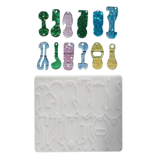Osdhezcn Clear Silicone Crafting Mould for Customizable Trolley Coin Shaped Accessories