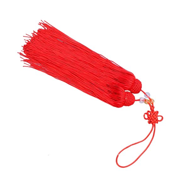 Osdhezcn Colorful Ice Silk Tassels for Taiji Swords Drama Accessories Chinese Knot Decoration for Martial Artists and Performers