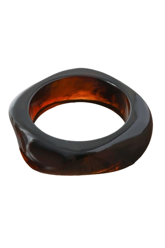 Colorful Resin Bangle Bracelets Wide Geometric Irregular Bangle Vintage Jewelry Artistic Fashion Accessory for Women