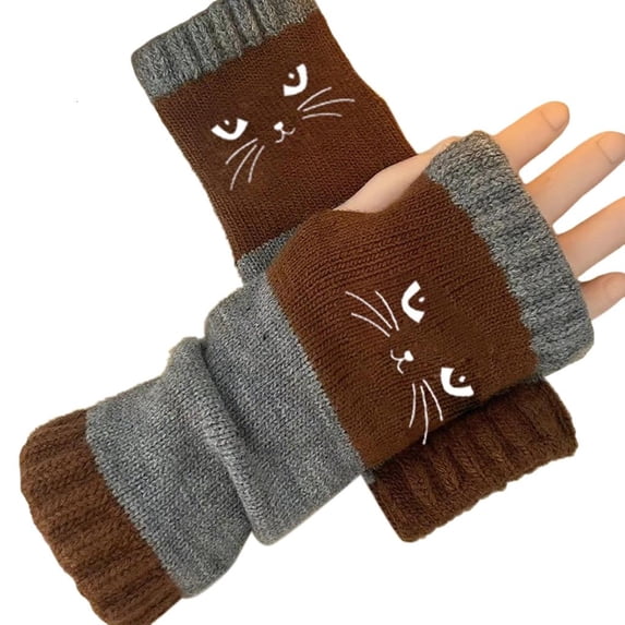 Osdhezcn Comfortable Knit Gloves Combining Warmth Flexibility For Comfort In Winter Weather For Walking Errands And Daily Use