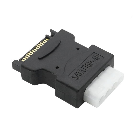 Osdhezcn Computer Cable Adapters SATAs 15Pin To IDE 4Pin Efficient Power Transfer Build