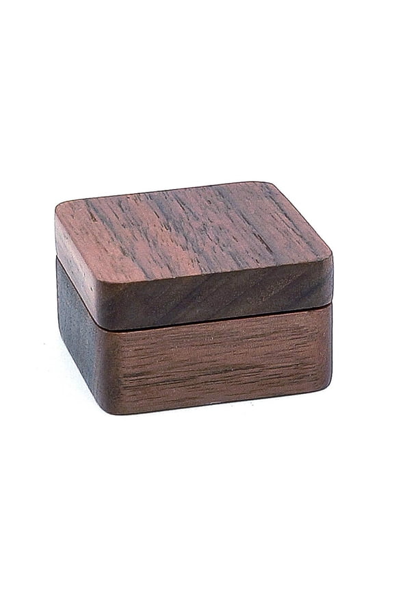 Concealed Magnetic Closure Design Rustic Men Suit Wooden Cufflink Gift Box