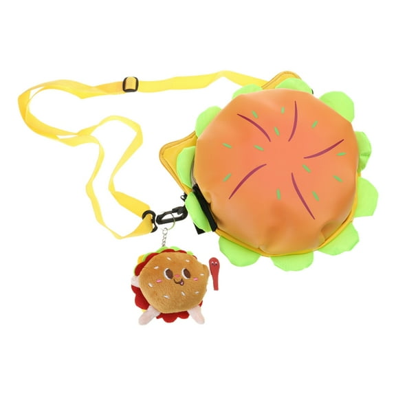Osdhezcn Creative Hamburger Crossbody Bag for Women Funny Messenger Bag Shoulder Bag