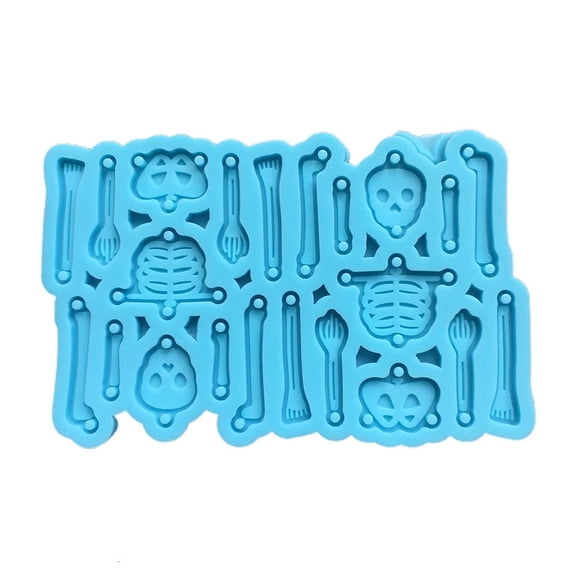Osdhezcn DIY Art Crafts Ear Studs Casting Mold Skeleton DIY Eardrop Earring Silicone Mold