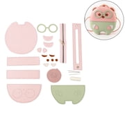 Osdhezcn DIY Bear Bag Kit for Women Lovely PU Shoulder Bag with Sewing Kit All-matching Crossbody Bag Making Complete Set Gift