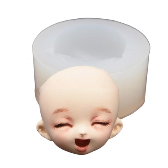 Osdhezcn DIY Doll Modification Silicone Mold Clay Head Cake Chocolate Decoration