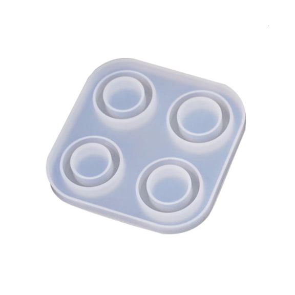 Osdhezcn DIY Epoxy Resin Rings Casting Mold Environmentally Friendly Silicone Round Pendant Mold Resin Jewelry Making Accessories