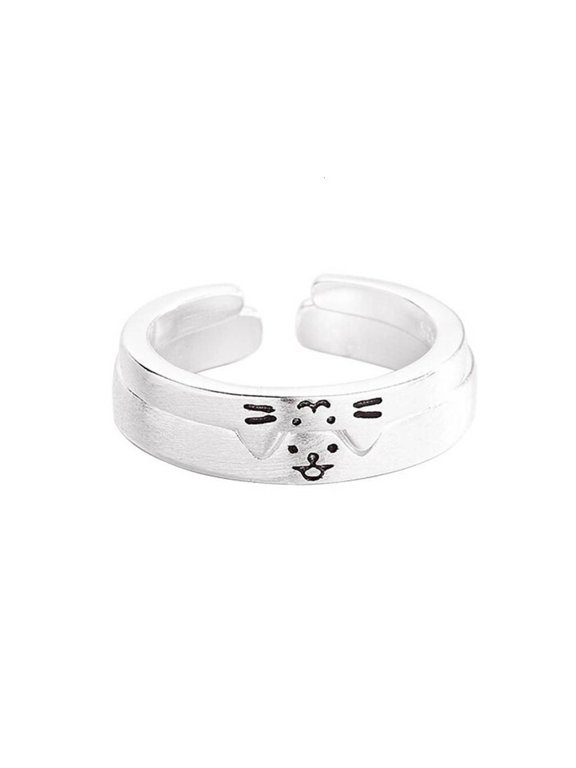 Delicate Animal themed Couple Rings Simple and Modern Finger Rings Accessory