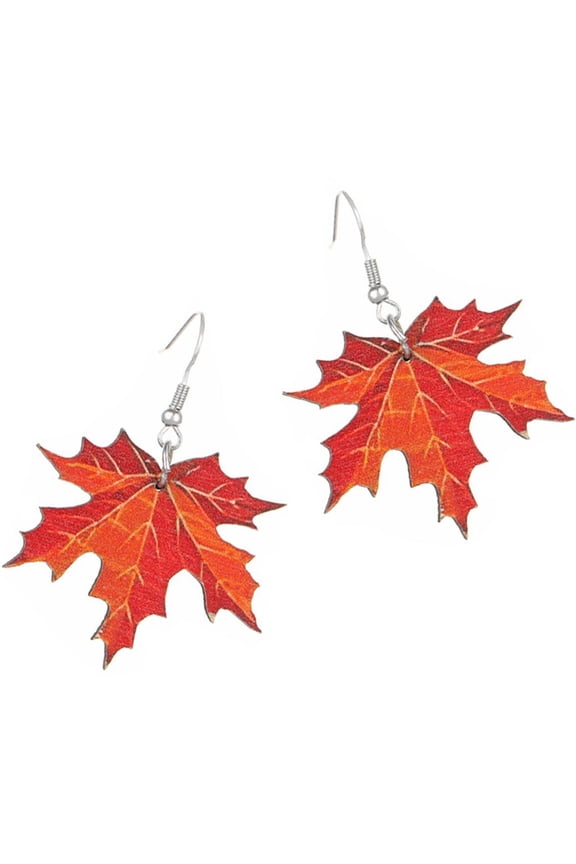 Delicate Maple Leaf Ear Studs Alloy Craftsmanship Present for Stylish Women