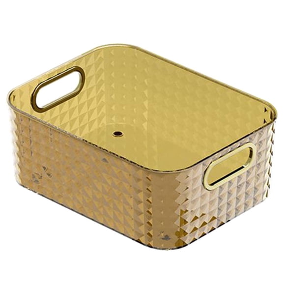 Osdhezcn Desktop Makeup Storage Box Nail Polish Home Office Debris Container for Dormitory Tabletop Decorative Cases