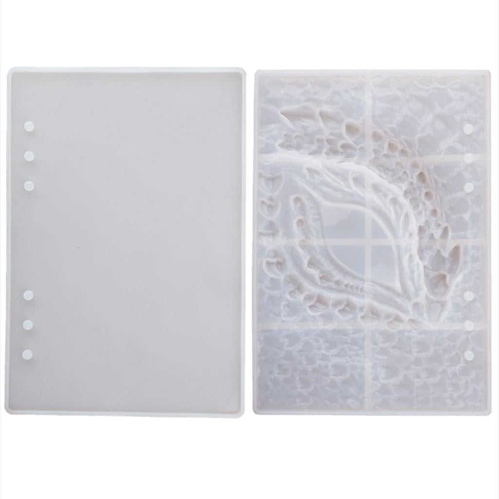 Osdhezcn Dragon Eye Notebook Cover Epoxy Resin Casting Mold DIY Silicone Book for Case Mo