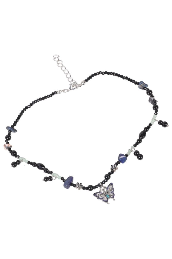 Dragonflies Necklace Bead Chains Hip Hop Punk Fashion for Women Club Y2k Jewelry