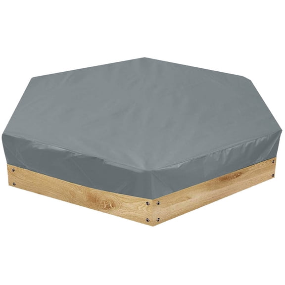 Osdhezcn Drawstring Sandbox Cover Backyard Hexagonal Sandbox Cover Kids Sandpit Shield