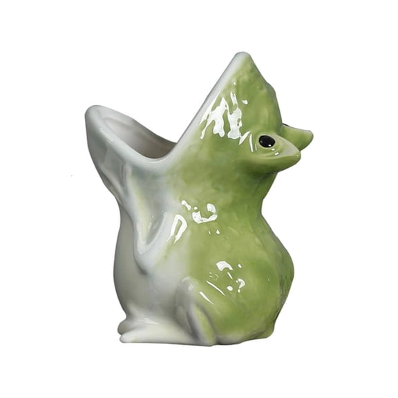 Osdhezcn Durable Ceramic Planting With Unique Frogs Sculpture Perfect For Succulents Lovers And Decoration