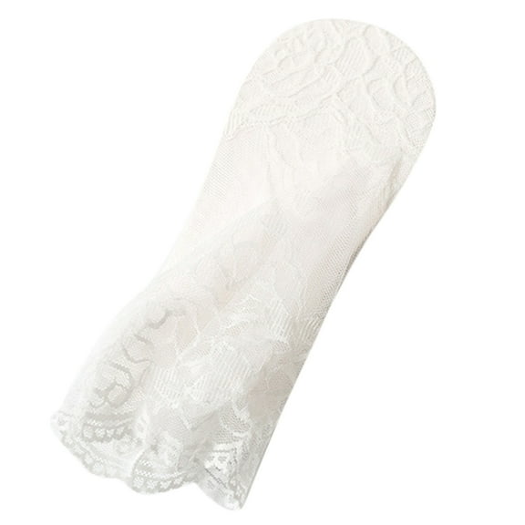 Osdhezcn Elastic Cotton Lace Floral Cotton Socks Women Short Cotton Sock for Ladies