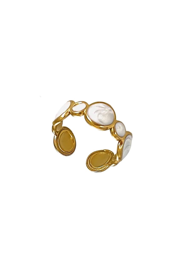 Elegant Adjustable Wedding Rings Dating Rings Geometric Opening Finger Jewelry Suitable for Woman and Man Present