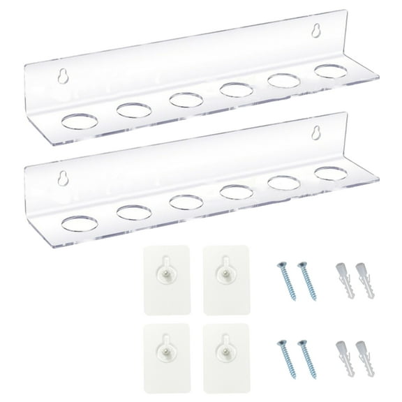 Osdhezcn Elegant Golf Balls Show Organizers Multipurpose Clear Acrylic Wall Mounted Rack