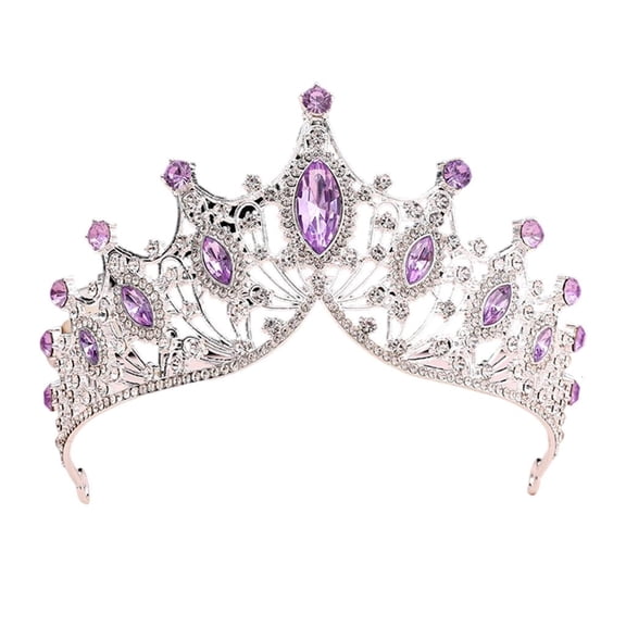 Osdhezcn Elegant Large Crown Headband Decoration for Performances and Birthdays