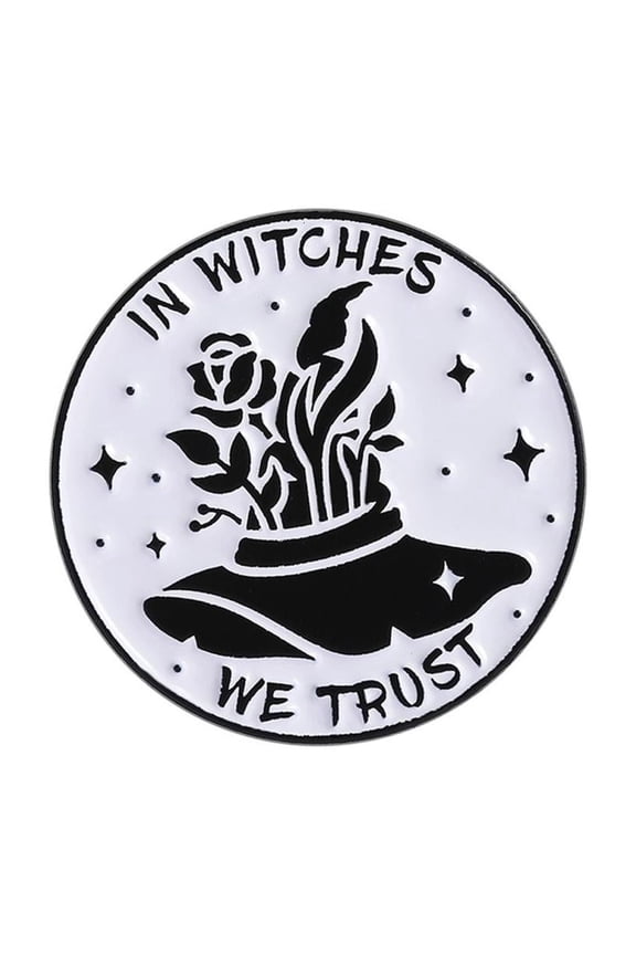 Enamel Black Cats Witch Brooch Goth Jewelry Accessory With Moon Detail For Punk Clothing Decoration Accessories