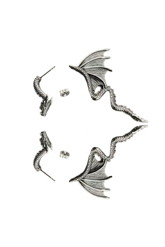 Eye Catching Dragon Earrings Ear Jewelry Removable Dark Fantasy Ear Studs Charm