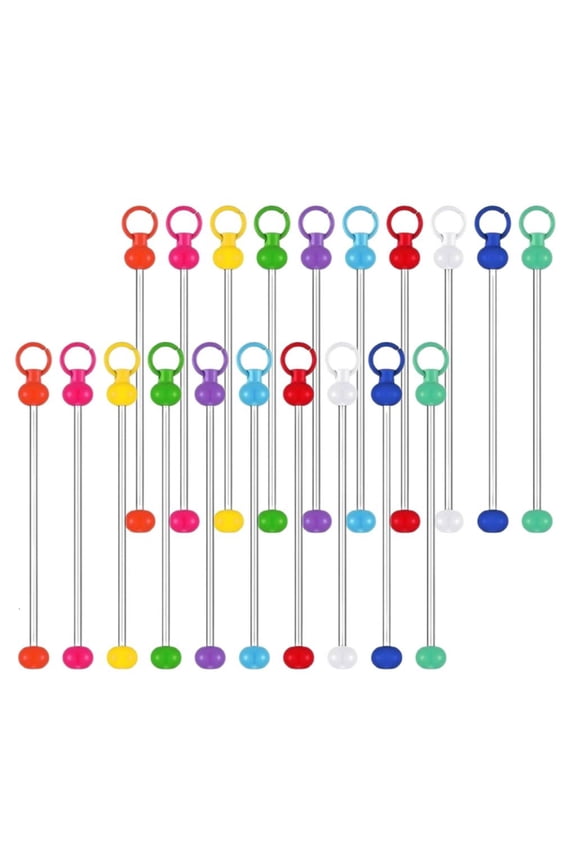 Fashion Alloy Beaded Keychain Collection Key Chain Christmas Crafts Colorful Blank Bead KeyringShow Your Individuality