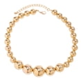 thumbnail image 1 of Osdhezcn Fashionable Big Beads Chain Necklace Adjustable Choker Chains Clavicle Chain Accessory Vintage Inspired Beaded Neckchain, 1 of 16