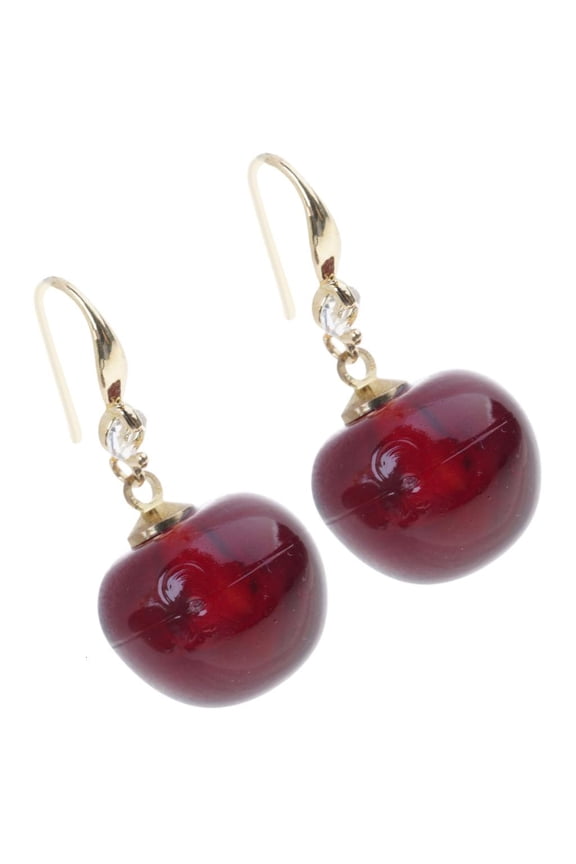 Fashionable Cherry Earrings Sweet Dangle Earrings Cherry Shape Unique Earrings