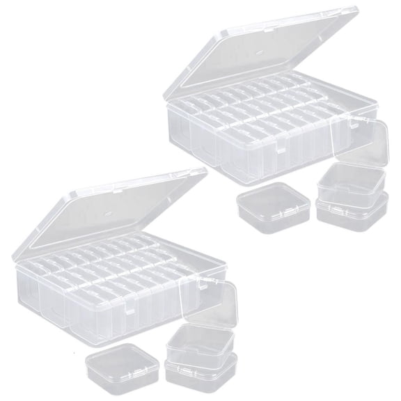 Osdhezcn Fashionable Clear 30 Slot Storage Case for Home Organization of Small Items