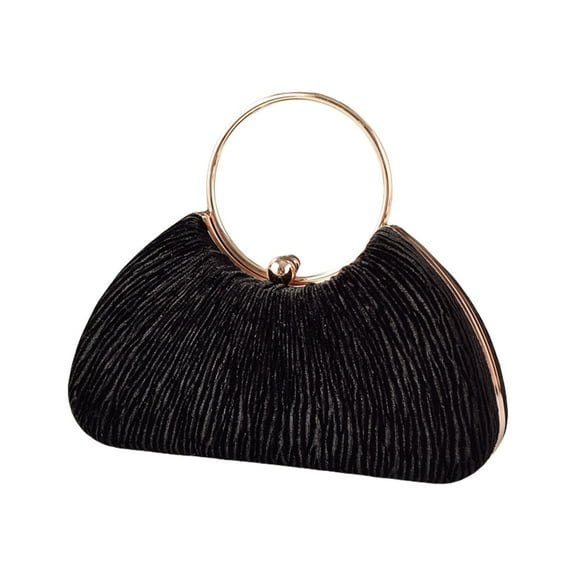 Osdhezcn Fashionable Pleated Evening Bag Handbag Shoulder Bags Crossbody Purse with Chain