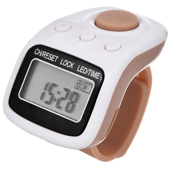 Osdhezcn Finger Counter 6 Digits Digital Tally Counter Clickers Tasbeeh Counter with Case