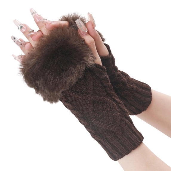 Osdhezcn Fingerless Arm Warmer for Women Teens Comfortable Decorative Arm Sleeves Fashion Armwear Winter Autumn Warm Accessory